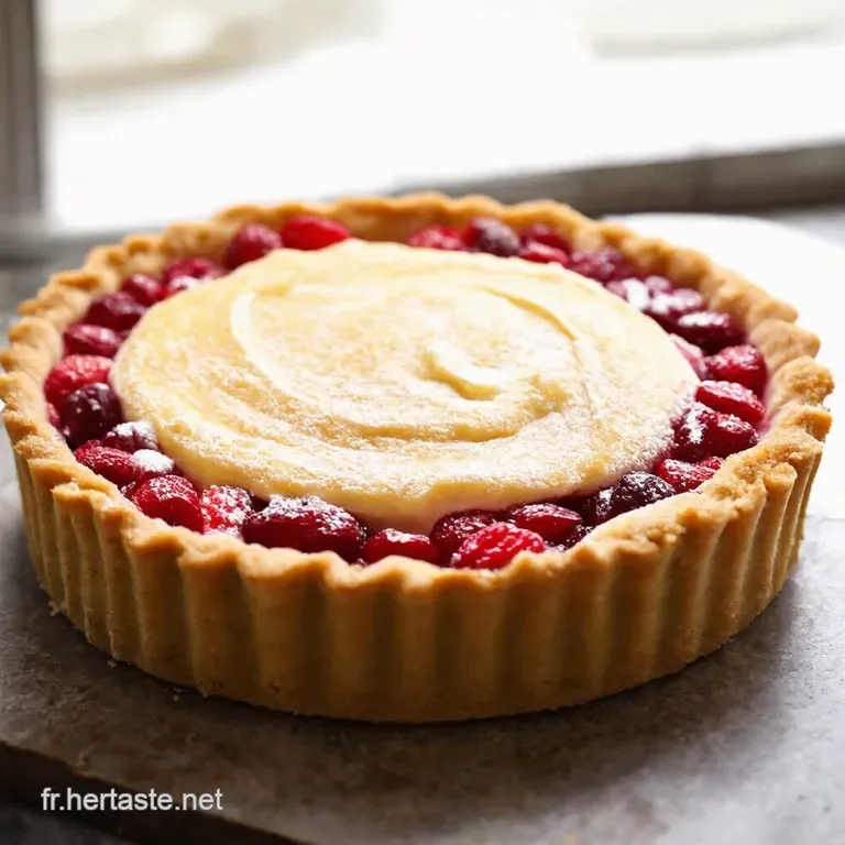 Tarte Meringu&eacute;e Aux Cerises presentation