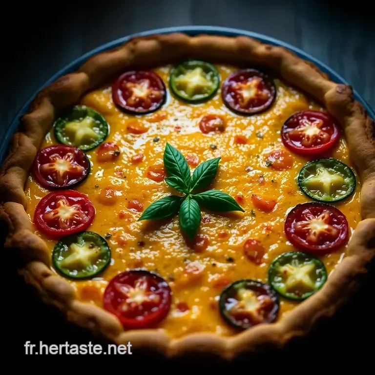 Tarte Proven&ccedil;ale Aux Courgettes Et Tomates presentation