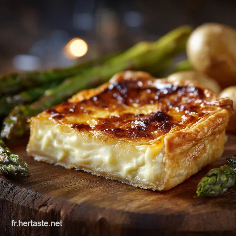 Tarte Rustique &agrave; la Raclette et sa Cr&egrave;me dOignons Caram&eacute;lis&eacute;s