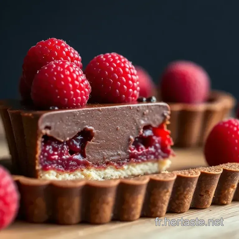 Tartelette Chocolat Framboise: Un Baiser Gourmand! Miam!