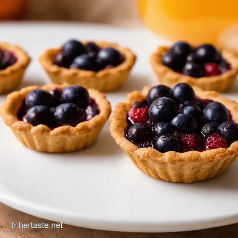 Tartelettes Croustifondantes Sp&eacute;culos Myrtilles Un D&eacute;lice Dautomne presentation
