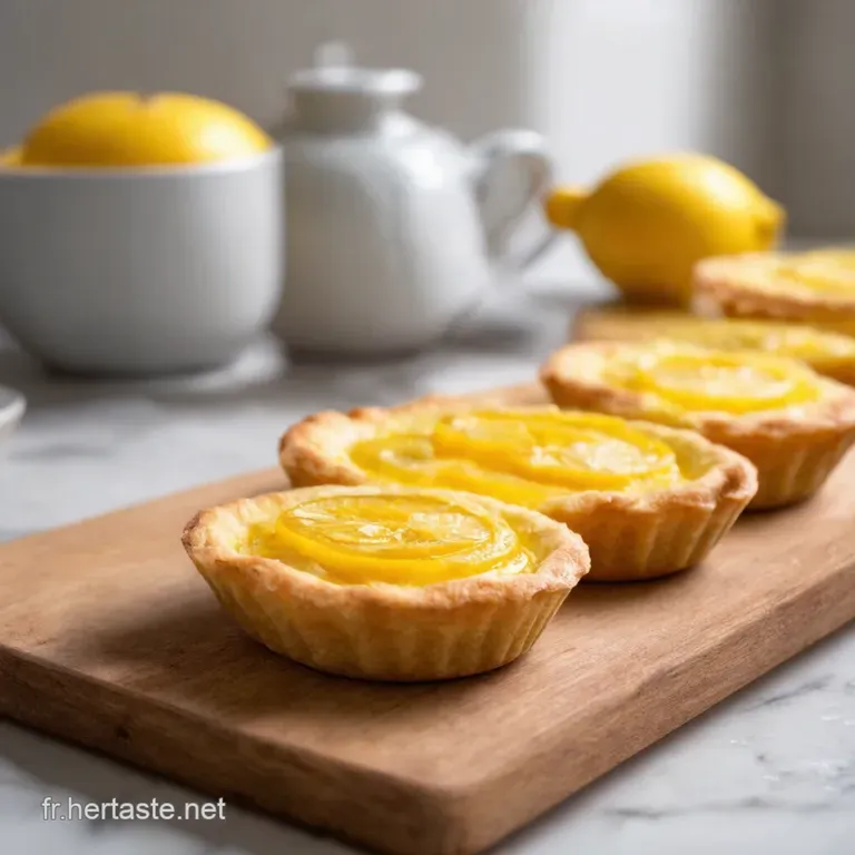 Tartelettes Gourmandes Express P&acirc;te Sabl&eacute;e Amandes Et Cr&egrave;me Onctueuse Au Citron presentation