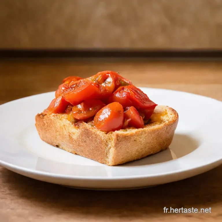 Tartine Croquante &Agrave; La Tomate Fra&icirc;che Et Basilic presentation