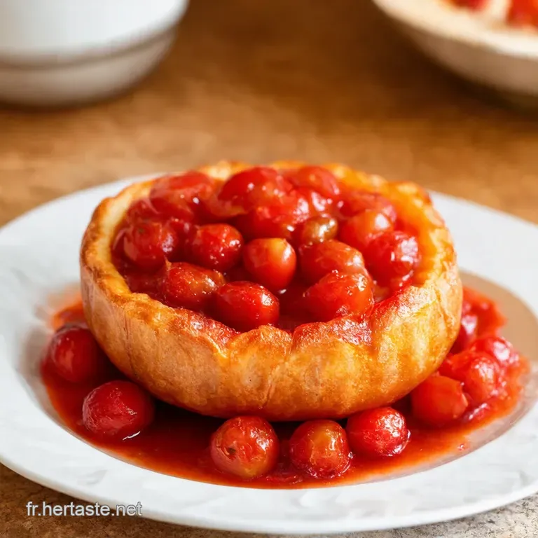 Tatin De Tomates Cerises Au Caramel Beurre Sal&eacute; presentation
