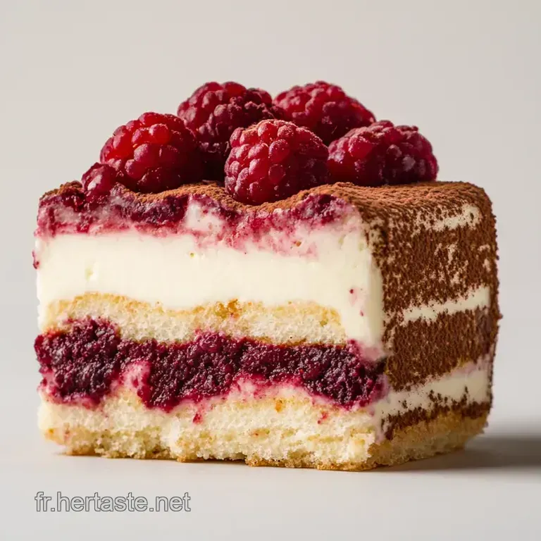 Tiramisu Framboise : Douceur Italienne Fruit&eacute;e