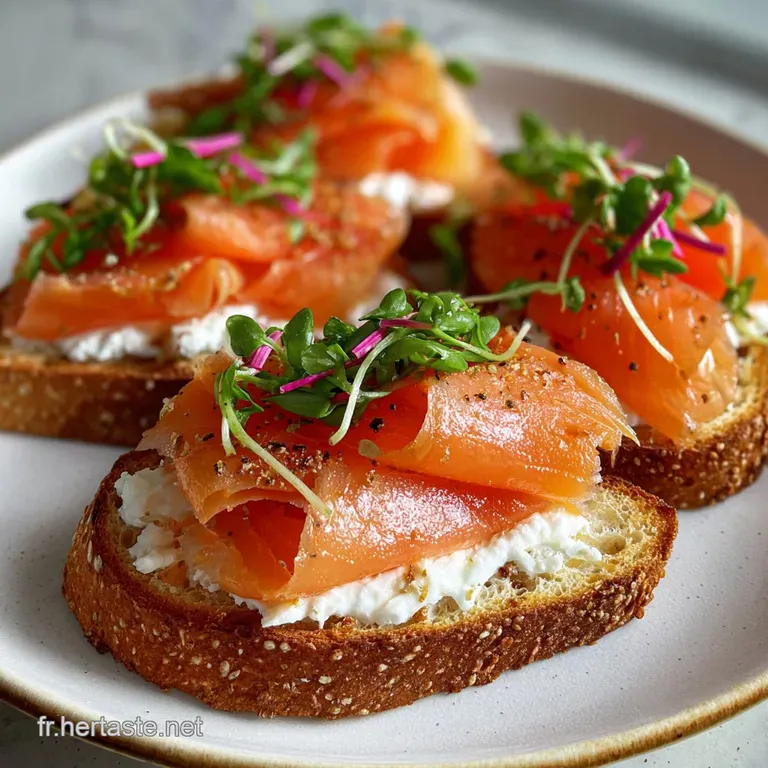 Toast Saumon Fum&eacute;