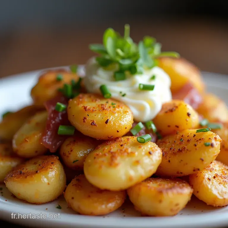 Totchos D&eacute;cadents Croustillants de Pommes de Terre Fa&ccedil;on Diner Garnis de Bacon