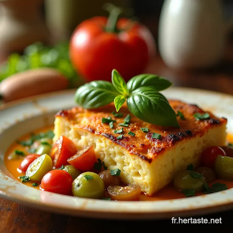 Tourte Paysanne Aux L&eacute;gumes De Saison presentation