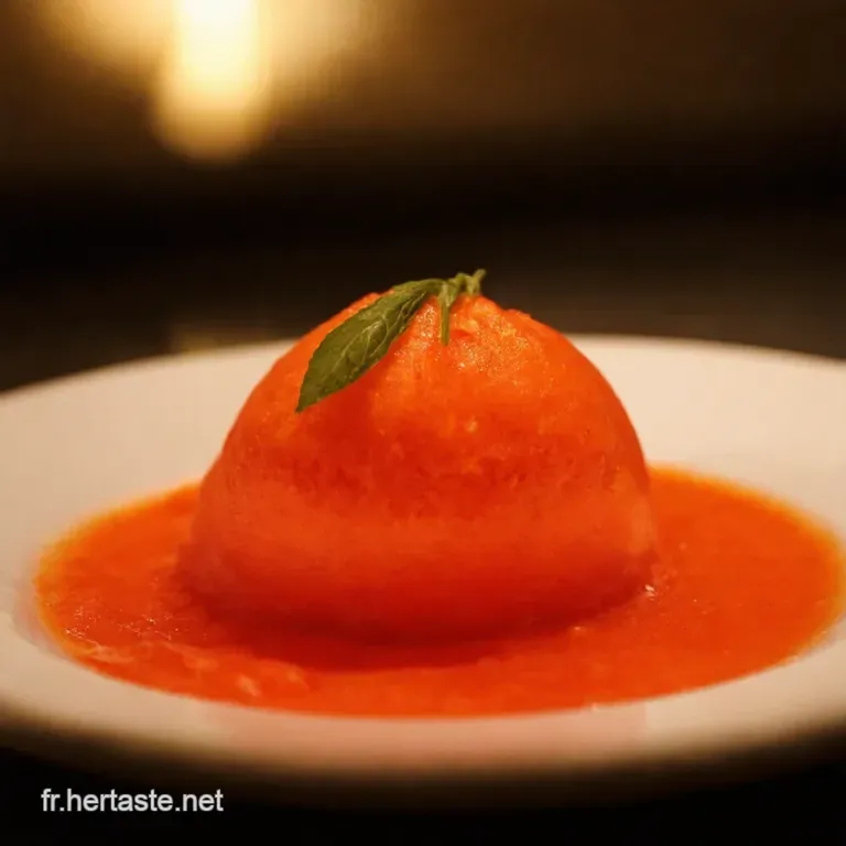 Un Air D&eacute;t&eacute; Sorbet Rafra&icirc;chissant Tomate Et Basilic presentation