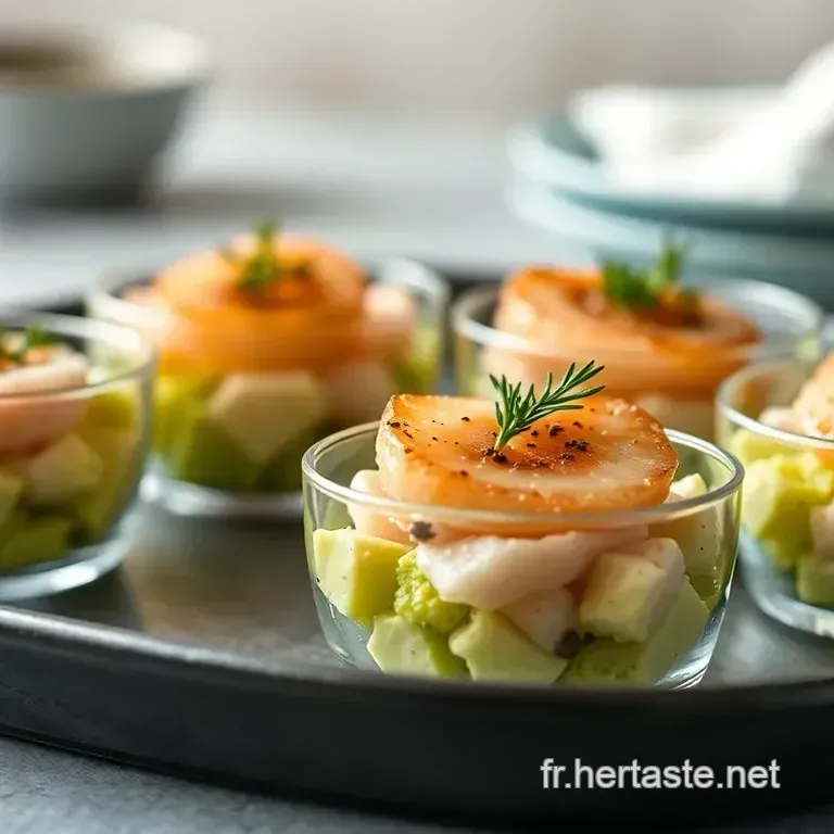 Verrines Avocat Saumon Boursin