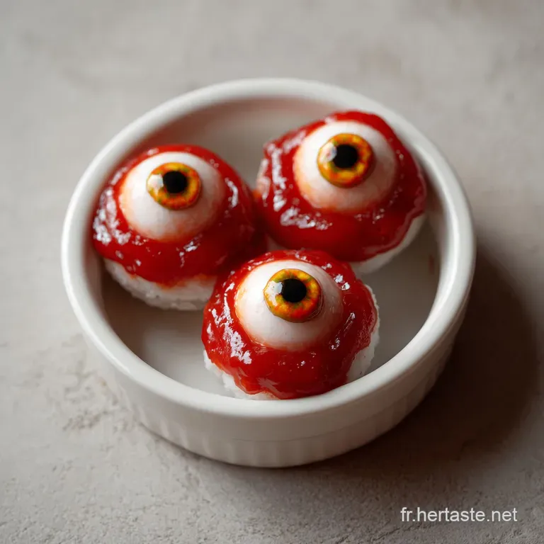 Yeux d Halloween Sauce Tomate